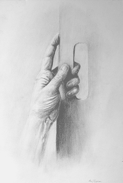 Artist's Hand on Artboard