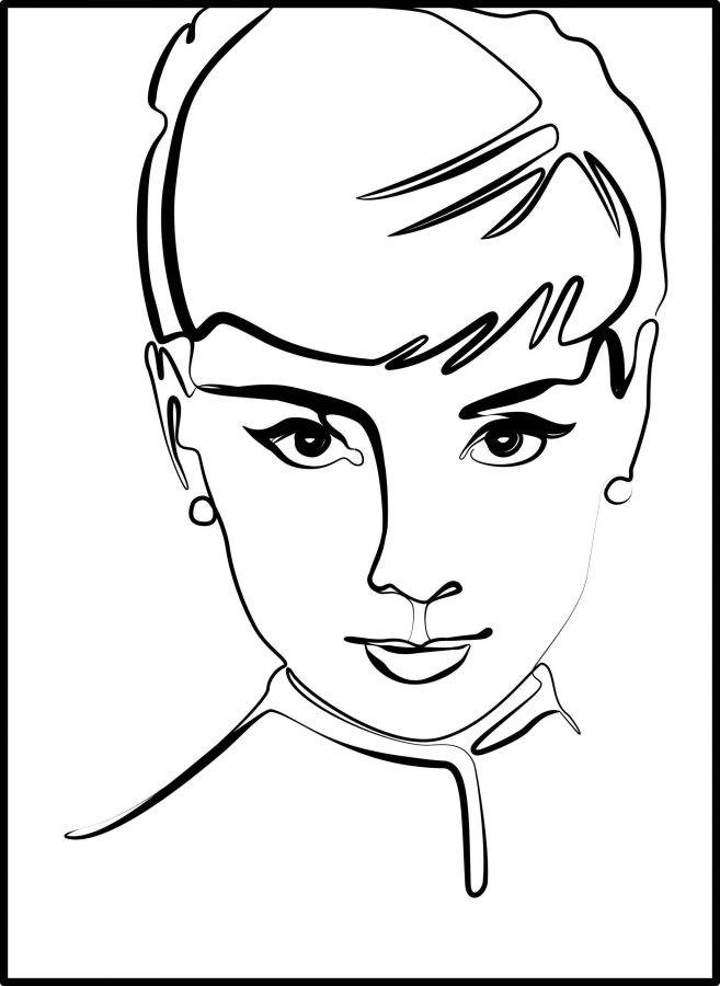 Audrey with a Single Line